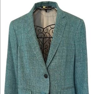 Rag & Bone Blue Tweed Blazer